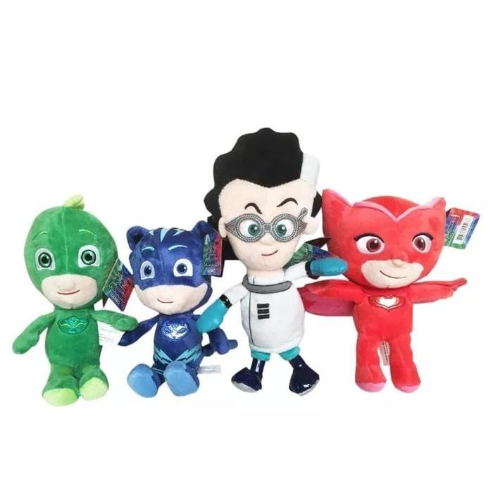 Boneka pj mask original 20cm / boneka owlette gekko catboy mainan anak