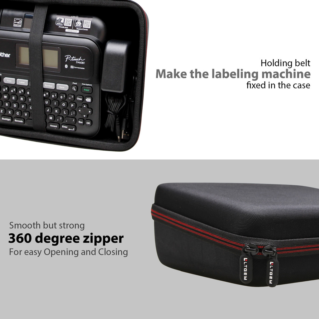 EVA Hard Case for Brother P-Touch PT-D460BT PT-D410 PT-D400AD PT-D400 Label Maker Protective