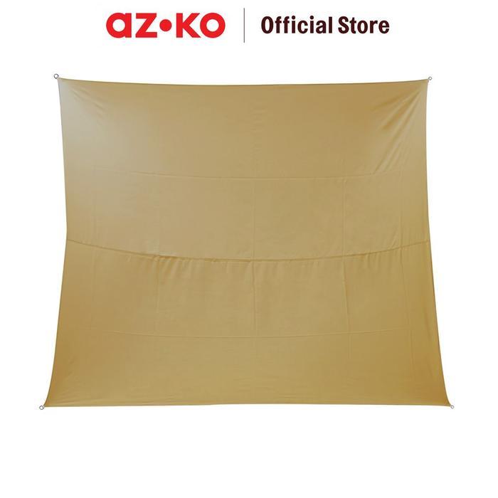 AZKO Soleil 5 mtr Kanopi Taman Square - Cokelat Tan Canopy Atap Teras Dekorasi Taman Garden
