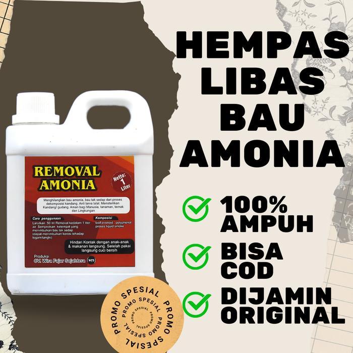 Removal Amonia penghilang bau kotoran hewan ayam broiler anjing kucing