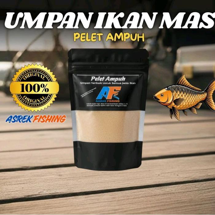 pelet ampuh untuk ikan mas babon/umpan ikan mas/umpan jadi Mancing