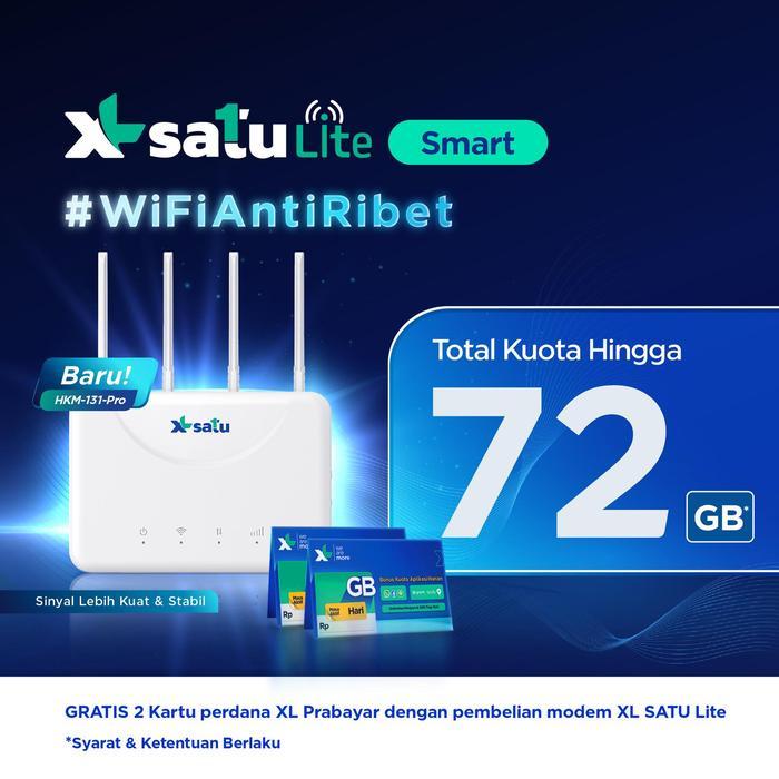 Modem Router Hkm131 Pro Xl Satu Lite Value / Smart / Family User Internet Rumah + Kuota Hp
