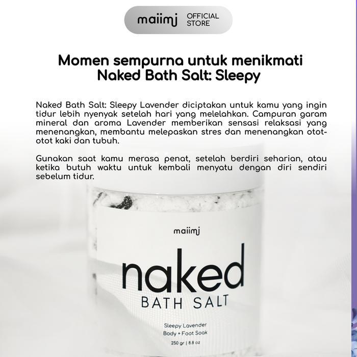 Maiimi - Naked Bath Salt: Sleepy Lavender Bath Salt Garam Mandi