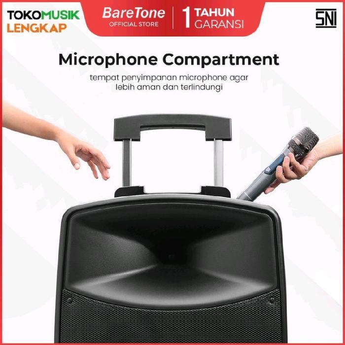 Baretone Speaker Portable MAX10HB Speaker Bluetooth 10inch Speaker Baretone MAX 10HB