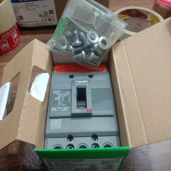 Mccb Schneider Ezc 3P 100A Ezc100N Ezc100F Murah