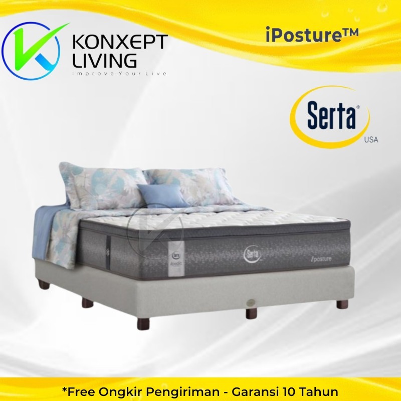Serta Springbed iposture Ukuran 180x200 - Fullset Tanpa Sandaran