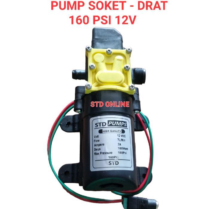 "New" Dinamu pompa dc 160 psi 12v ( model soket - drat) pompa dc - Pompa Sprayer Aki 12v 160 psi