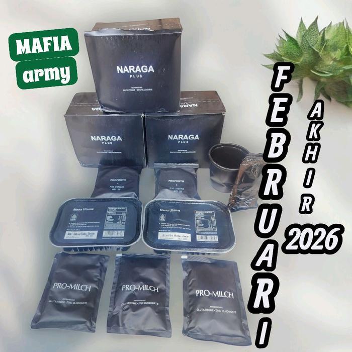 Ransum Naraga Makanan Tni Satu Paket / Naraga Satu Paket / Ransum Makanan