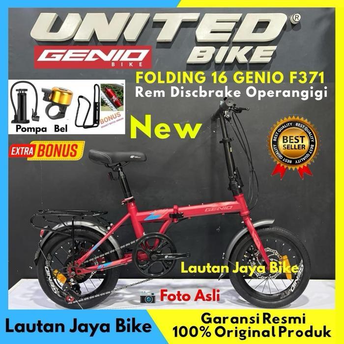 Sepeda Lipat 16 GENIO LUNOX 1.0 F371 New - F371 Red