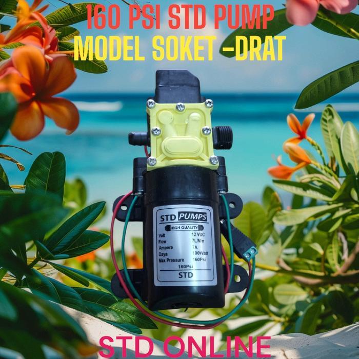 "New" Dinamu pompa dc 160 psi 12v ( model soket - drat) pompa dc - Pompa Sprayer Aki 12v 160 psi