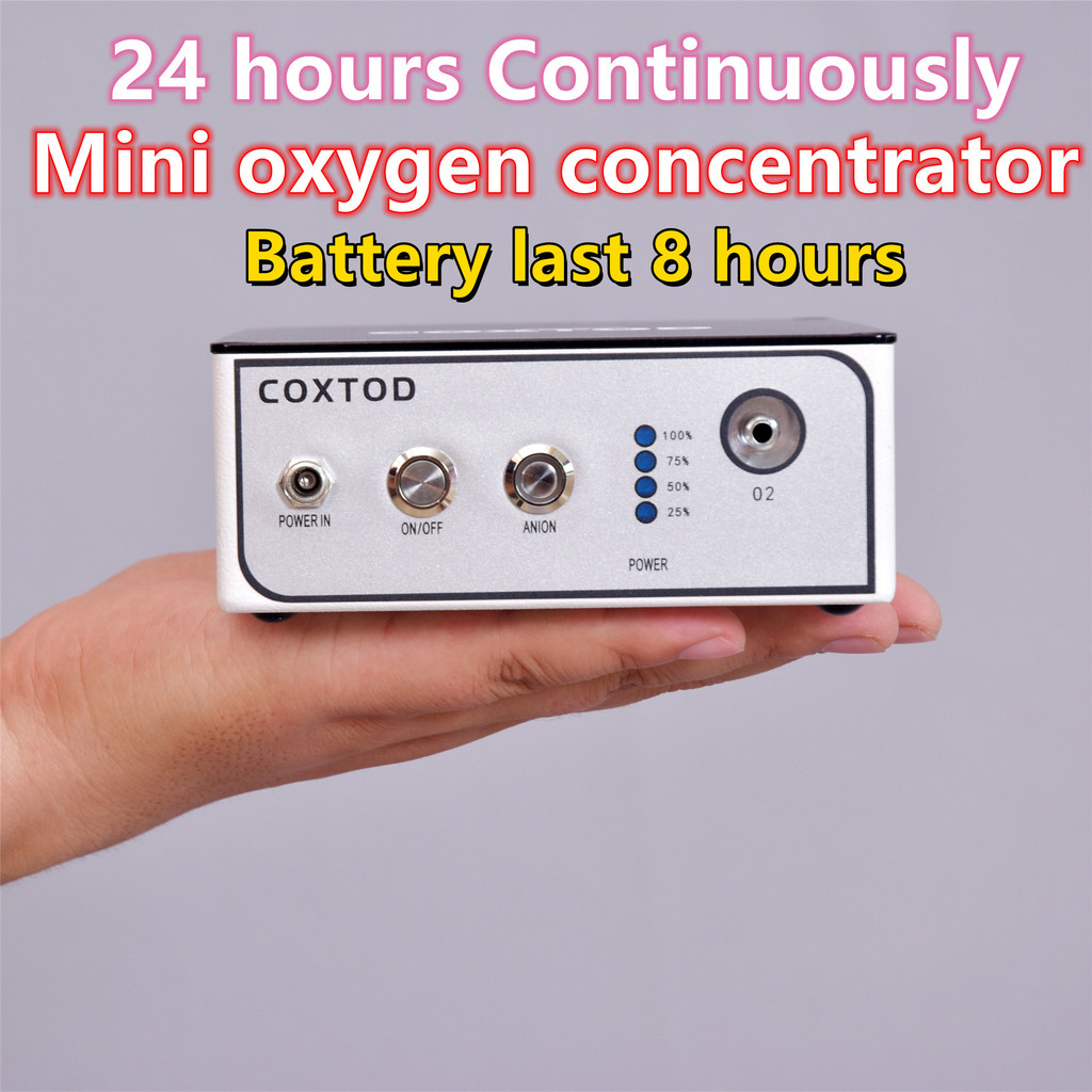 Mini Portable Oxygen Machine Concentrator for travel 8 Hours Battery