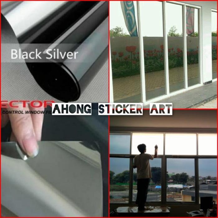 kaca film black silver/kaca film silver black/kaca film oneway/kaca