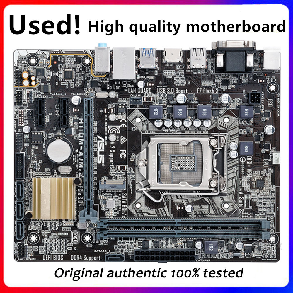 . For Asus H110M-A/M.2 Original Used Desktop Intel H110 H110M Ddr4 -