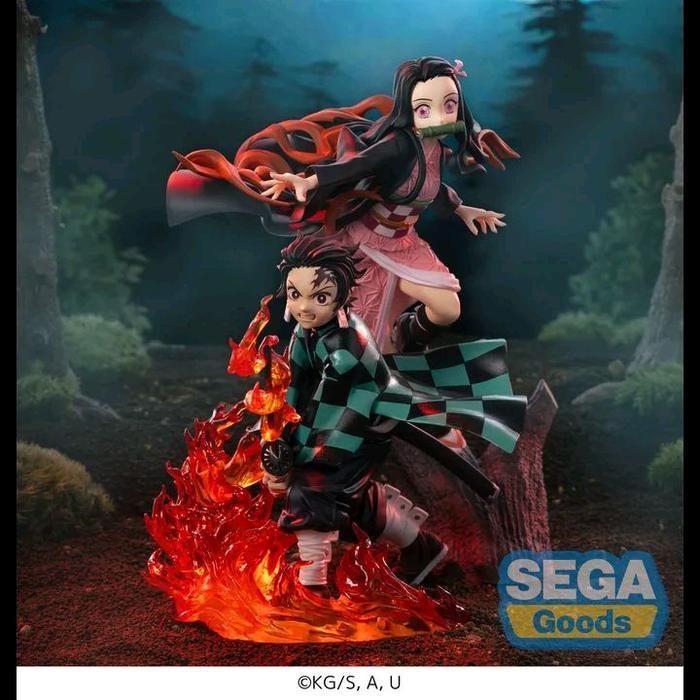 Sega Xross Link Figure Kimetsu No Yaiba Tanjiro Kamado & Nezuko Kamado 0226