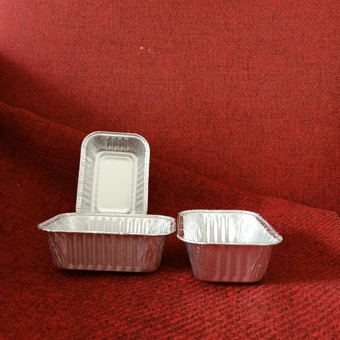 Tray/Loyang/Cup Alumunium Foil Bx 984519 Ukuran 10X7.5 Cm (Non Tutup)-Isi 50 Terlaris