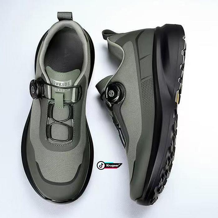 Eiger - Sepatu Outdoor Olahraga Hiking Pria Sistem Boa Sepatu Naik Gunung Tali Putar Anti Selip