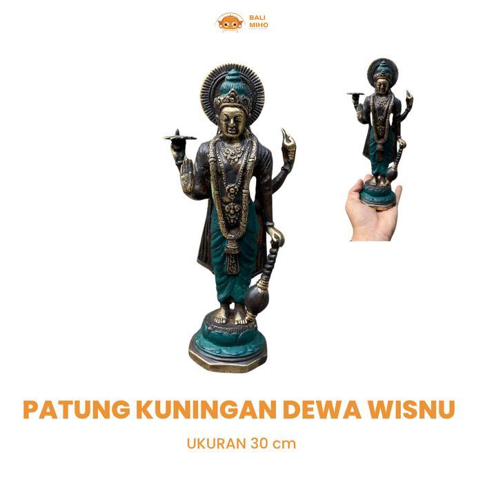 Patung Dewa Wisnu Kuningan Wisnu Logam Besi Patung Narayana Narayan