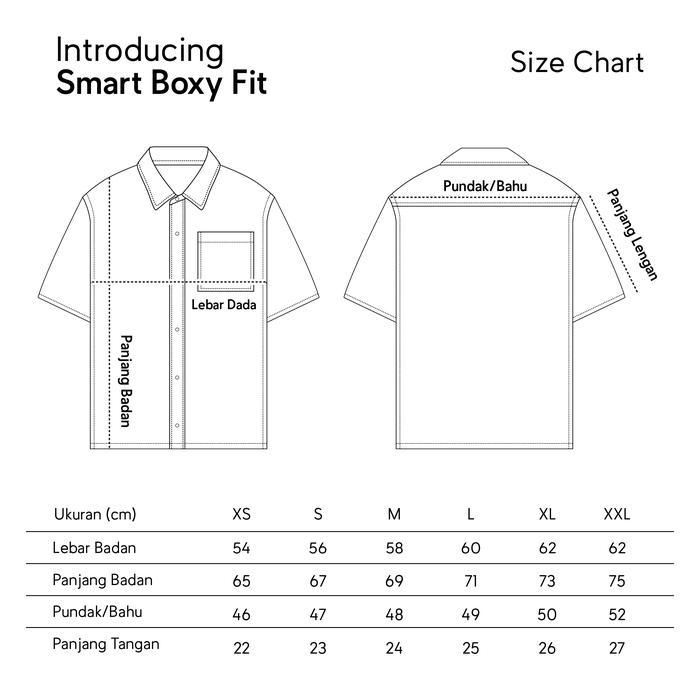 TENUE Kemeja Flannel Lengan Pendek - College - Navy Grey