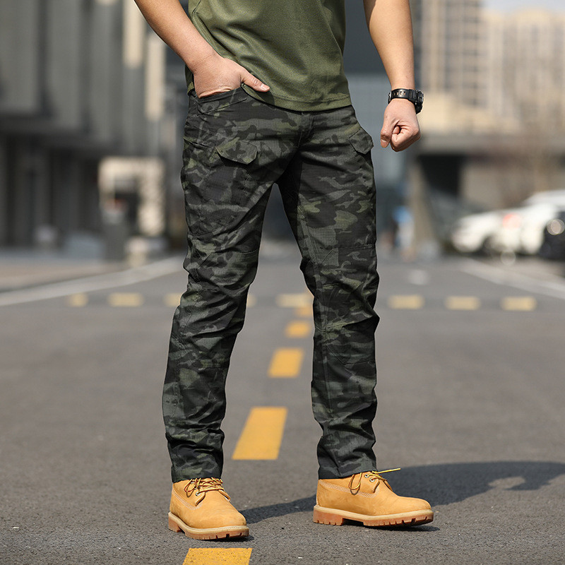 Tactical Pants Slim Fit Waterproof Camouflage Training Pants Spring Autumn Breathable Waterproof