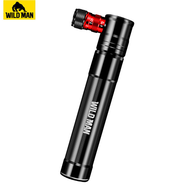 IMPORT WILD MAN Aluminum Alloy Bicycle Pump Mtb Hand Air Pump Cycling Tire Inflator Schrader Presta