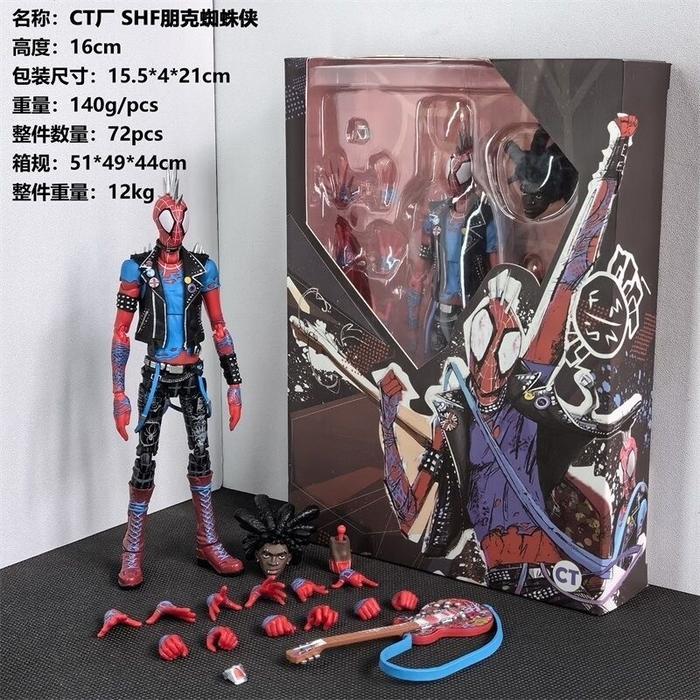 CT Toys Spider Punk Spiderman into Spiderverse Figure