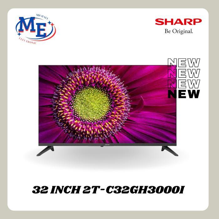 Sharp LED TV 32 Inch 2T-C32GH3000I Google TV HDMI Remote Control Dengan X2 Master Engine & Azan Remi
