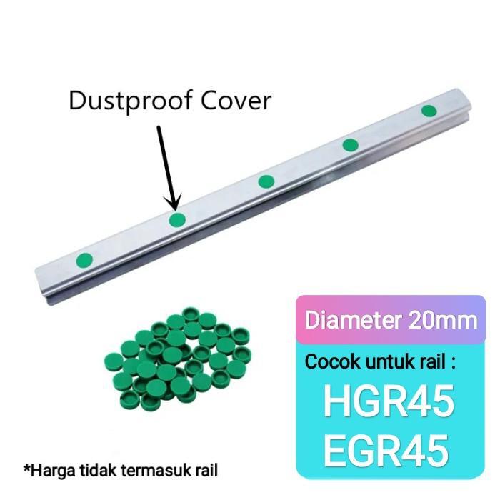 Tutup plastik cover Rail linear guide HGR45 HGR 45 dust caps cupbolt