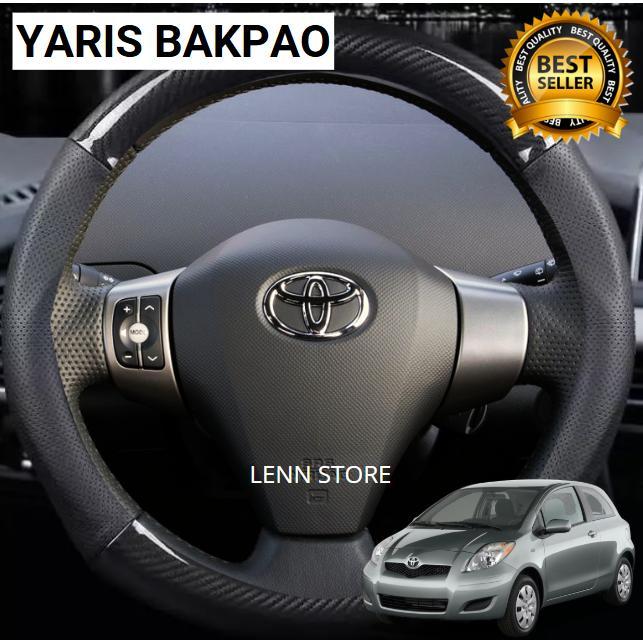 Cover Sarung Stir Carbon Mobil Toyota Yaris 2008 2009 2010 2011 2012 2013