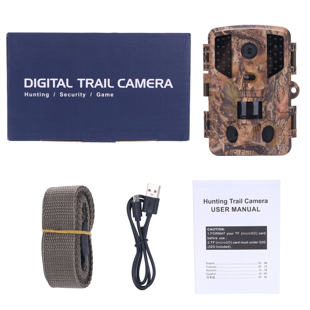 . Wildlife Trail Camera Automatic Hunting Camera Ip66 Waterproof -