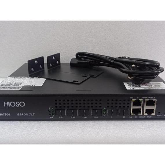 Hioso Ha7304 Epon Olt 4Pon Fiber Optic Equipment 4 Sfp Ports