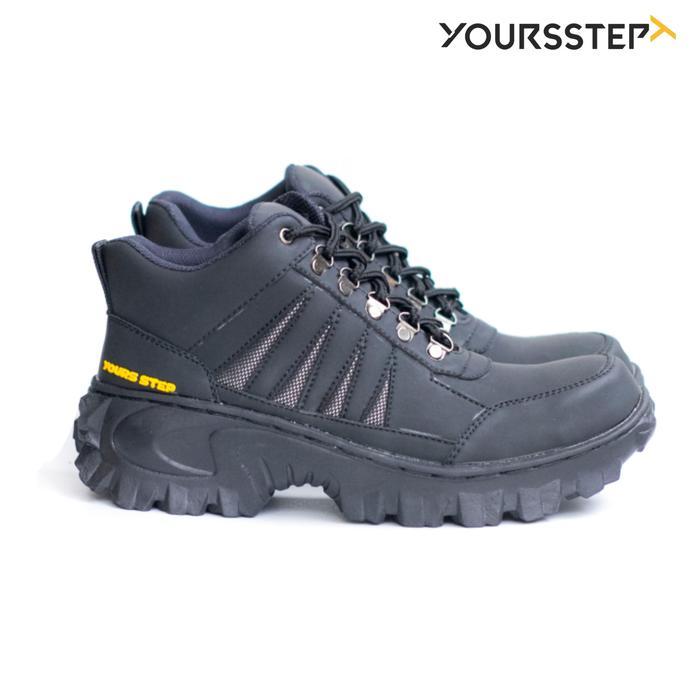 Sepatu boots safety Yoursstep Maung Series Dengan Size Jumbo Pria Shoes Kerja combat boots Karet