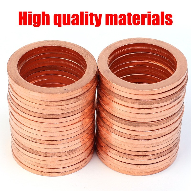 Oil Drain Plug Copper Gasket Seal 90430-24003 for Toyota Lexus Differential Gearbox Transmission