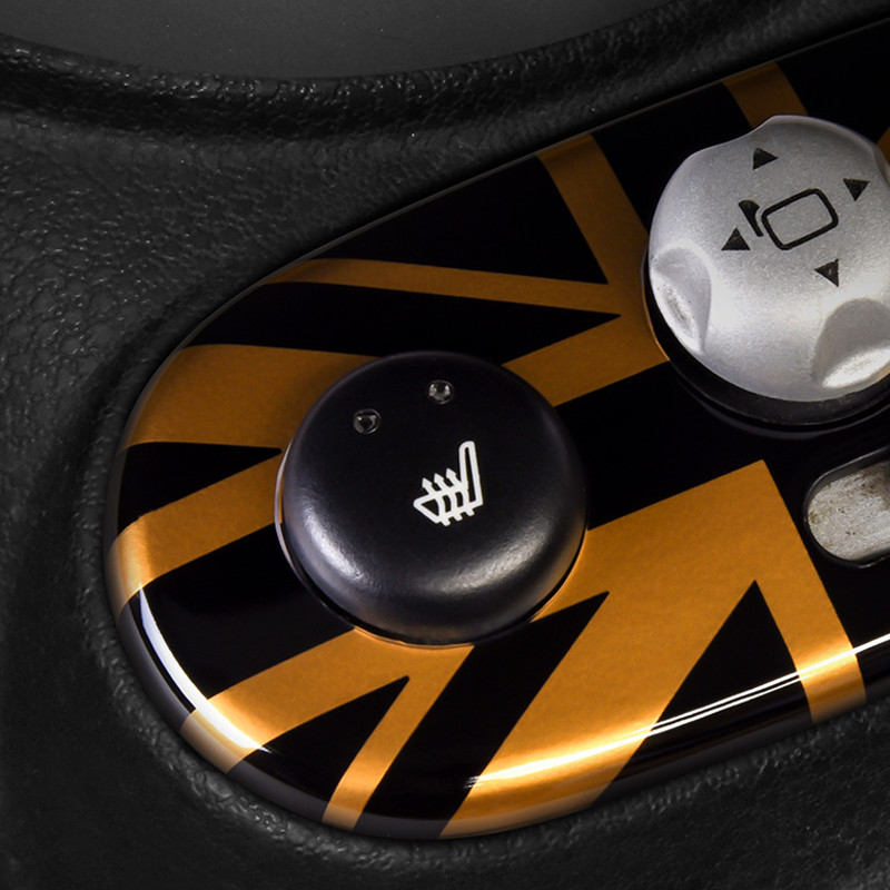 Car Rearview Mirror Adjustment Panel Decorative Stickers Cover Styling Accessories For Mini Cooper