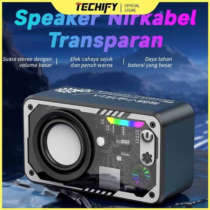 Speaker Bluetooth Cyberpunk Bluetooth Speaker Double Subwoofer Music Speaker Salon Bluetooth bt