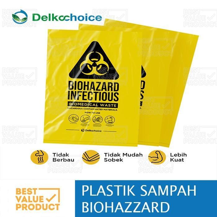Kantong Plastik Sampah Kuning 80X100 Trash Bag Biohazard Yellow 80 X 100