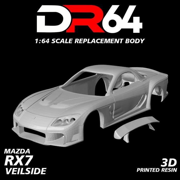 TERLARIS Body Replacement Mazda RX7 Veilside Hot Wheels RX7 / Fullbody Bodykit Veilside