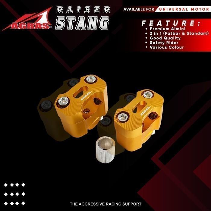 Raiser Stang Jalu Motor Fatbar Standar Vixion Cb 150 R Fino Universal Gold Motorcycle