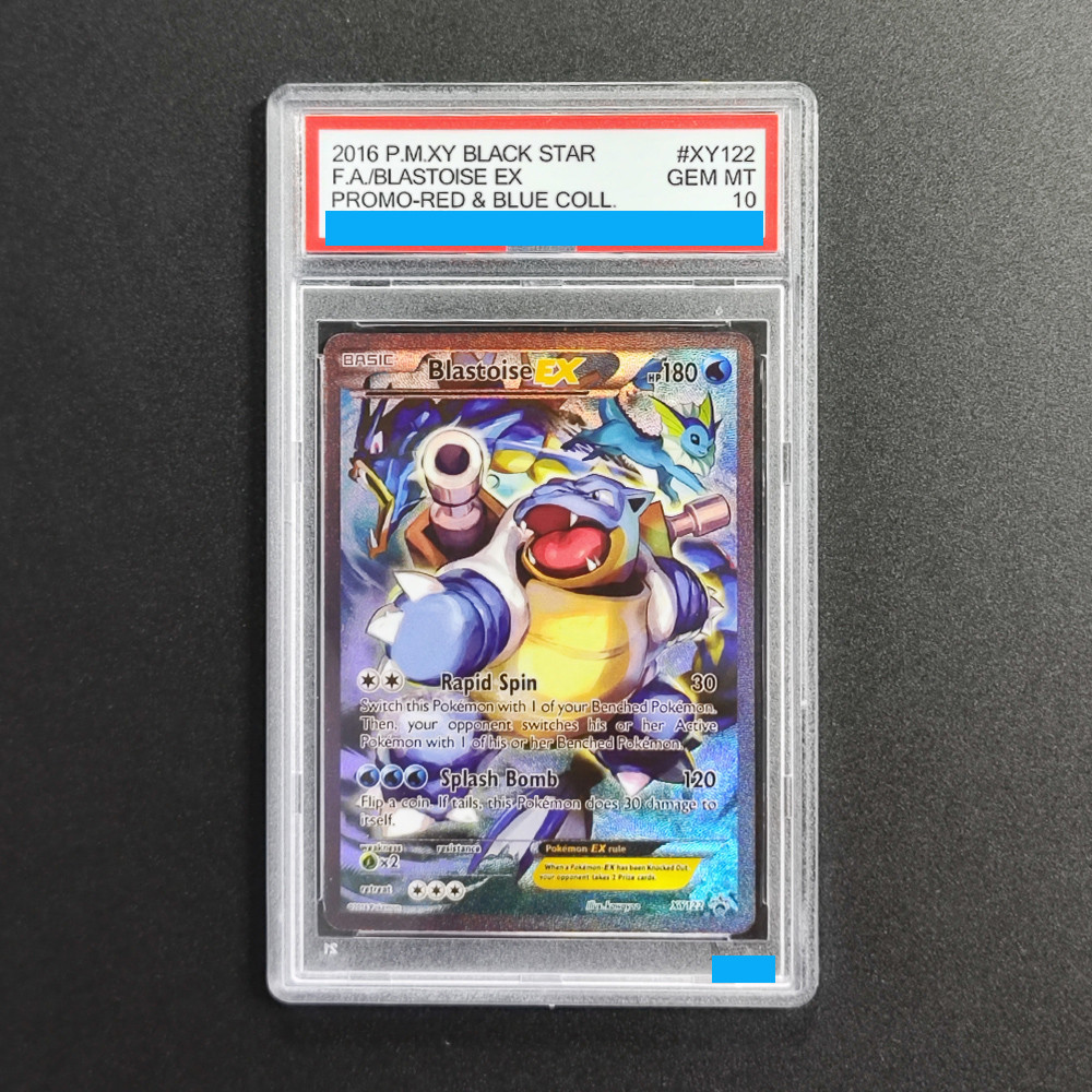 Diy 2016 Pokemon English Xy Black Star Promo #xy122 Fa/blastoise Sylveon Ex Promo-Red & Blue Coll