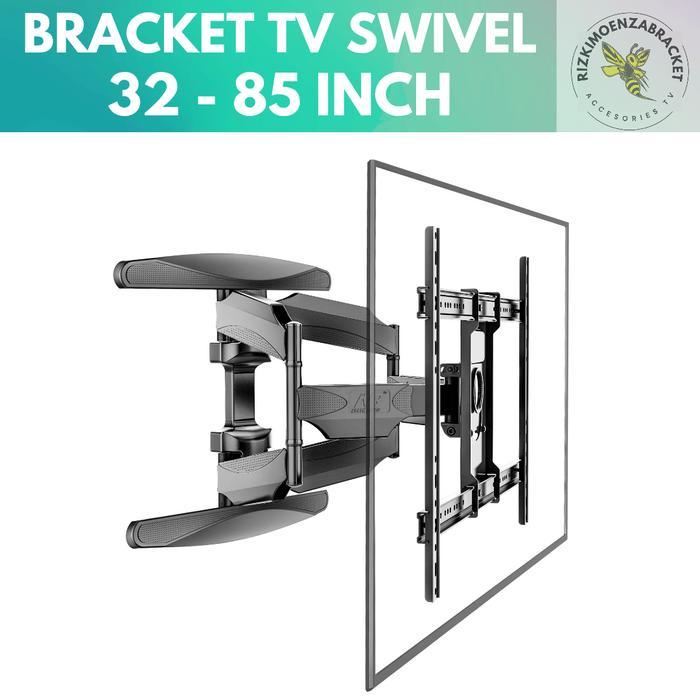 Bracket TV LED 70 65 60 55 50 49 45 43 Inch Swivel 6 Arah