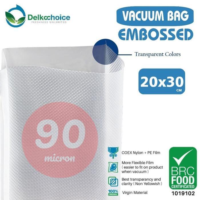 PLASTIK VACUUM EMBOSSED - VACUM / VAKUM SEALER EMBOS - 20x30
