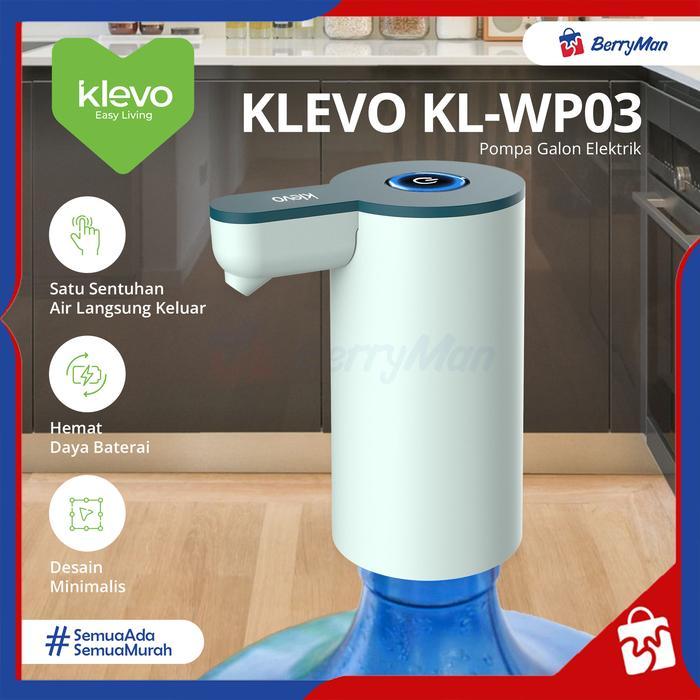 "New" KLEVO KL-WP03 Pompa Galon Elektrik Minimalis Rechargeable Type C Automatic Water Pump
