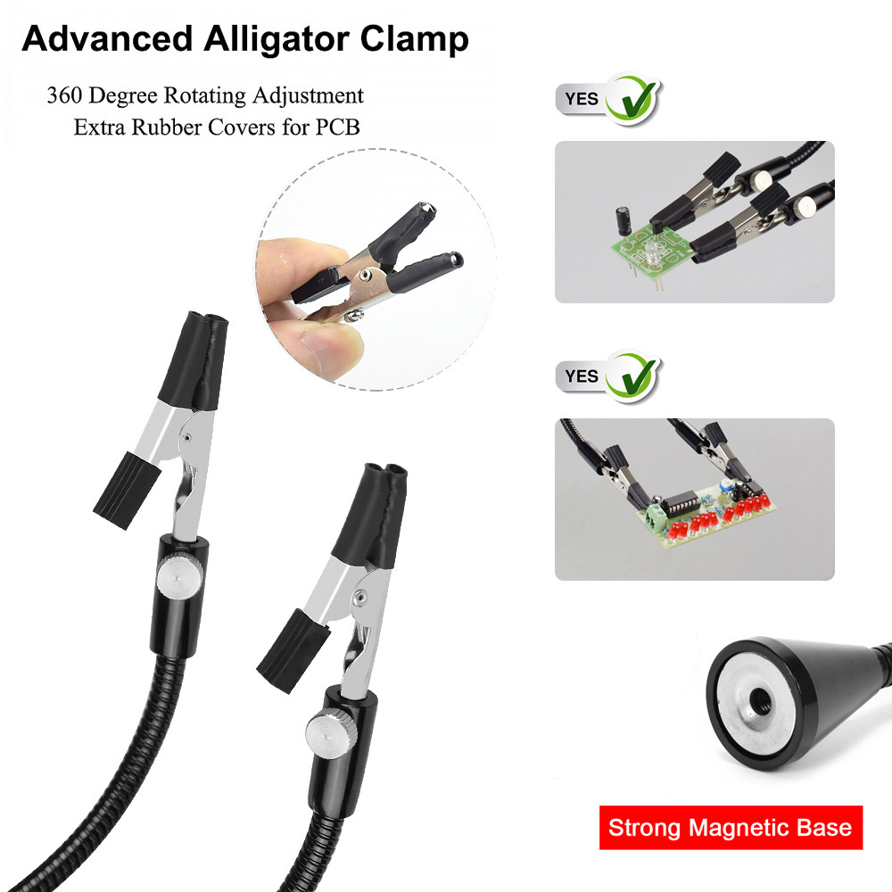 . Acalox Magnetic Pcb Circuit Board Holder Flexible Arm Soldering -