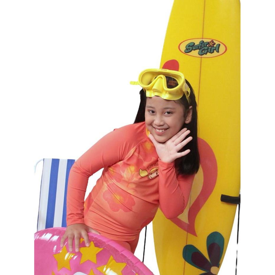 Surfer Girl Orange Blossom Swimwear Girl 242GBBG001 242GLSR001 Baju Renang Anak Swimwear Atasan Baju