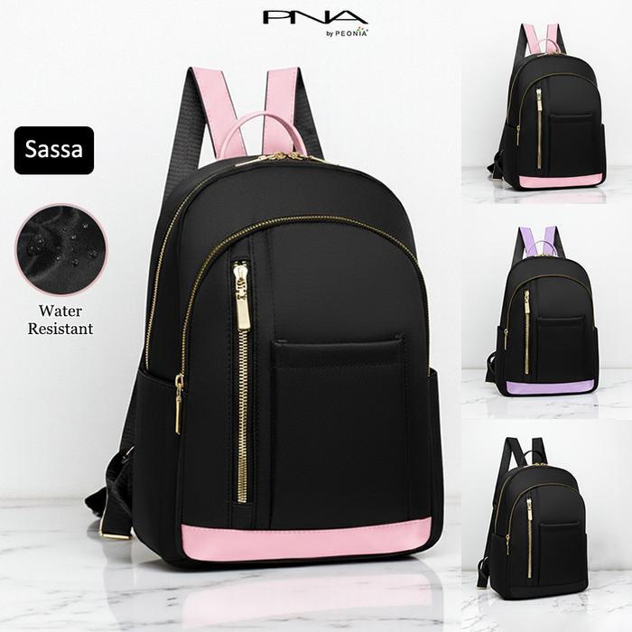 Oneda Bag - Pna Sassa Water Resistant Ransel Korea Tas Wanita Punggung Kantor Kerja Sekolah Kuliah