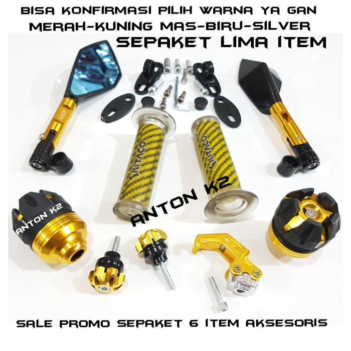 Spion Variasi Mio Sporty-Mio S-Mio Fino-Lexi-Aerox 155 Sepaket 5 Item