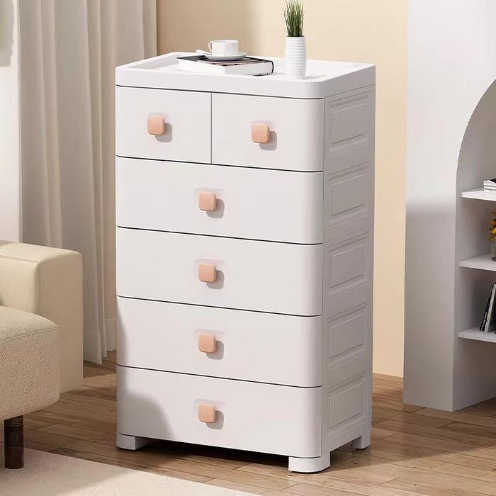 YUUMI Plastik jumbo Lemari Plastik susun Lemari baju anak Pakaian Laci Plastik Kabinet Drawer