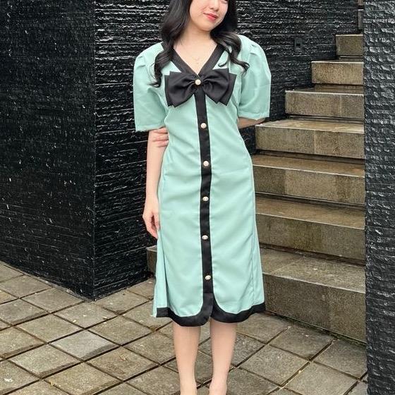 DresQuu- Yejin Dress Pita - Dress Pita - Dress Midi