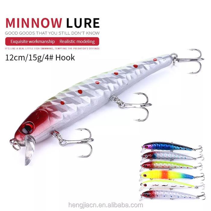 Umpan Pancing Ikan Lure Minnow Umpan Casting Minnow Set Relix Mancing