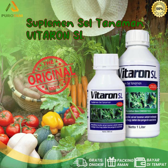 Suplemen Sel Tanaman VITARON SL Pupuk Cair Nutrisi Buah Bunga Sayur Hias Daun
