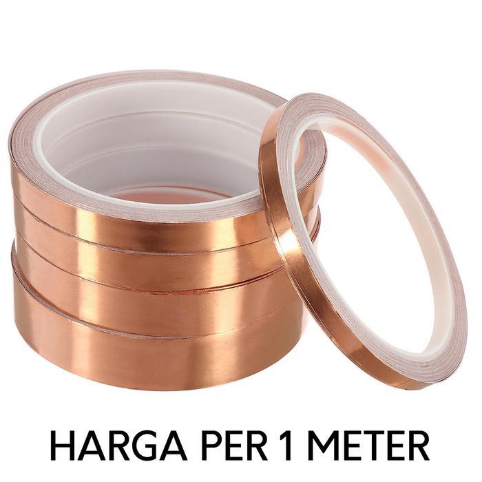 COPPER TAPE ISOLASI TEMBAGA FOIL TAHAN PANAS 5MM PER 1 METER